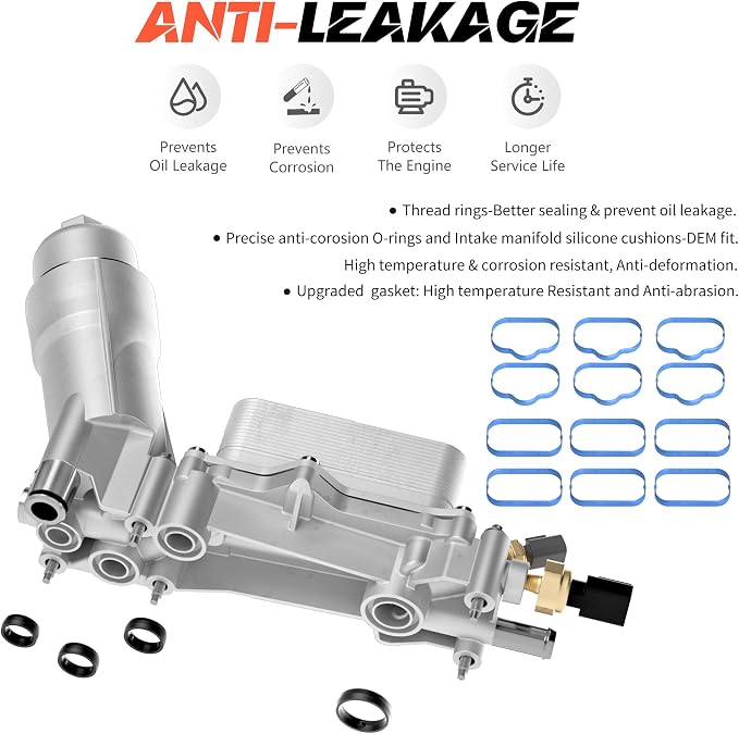 926-876 All Aluminum Engine Oil Filter Housing - Image 4