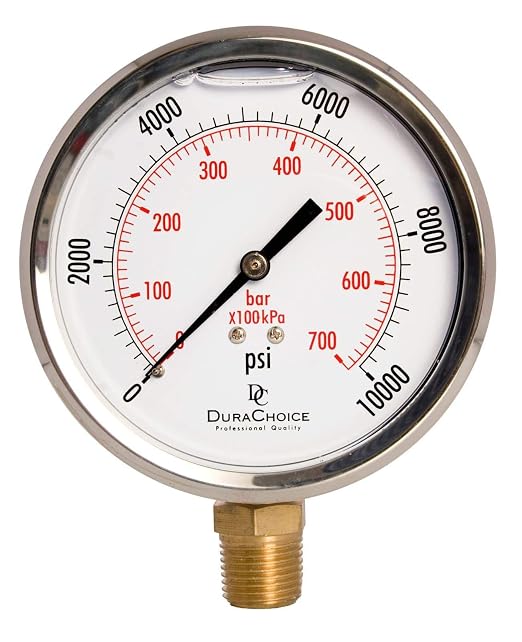 4" Oil Filled Pressure Gauge - Image 4