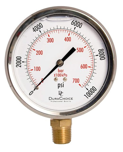 4" Oil Filled Pressure Gauge - Image 4