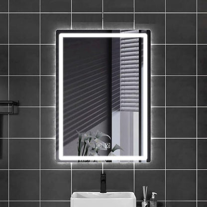 500 X800 mm Illuminated Backlit LED Bathroom Mirror, Wall Mounted Multifunction by JSLJDM