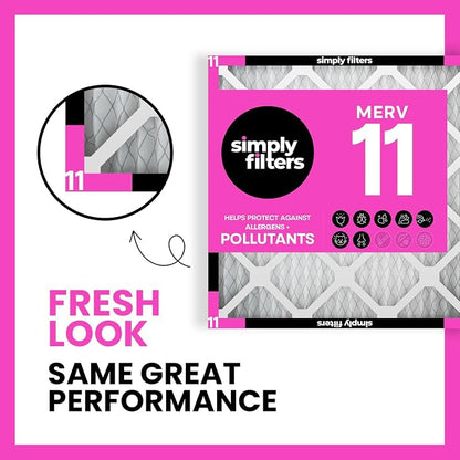 Simply 20x20x2 Air Filter, MERV 11, 12 Pack, Furnace Air Filter - Image 2