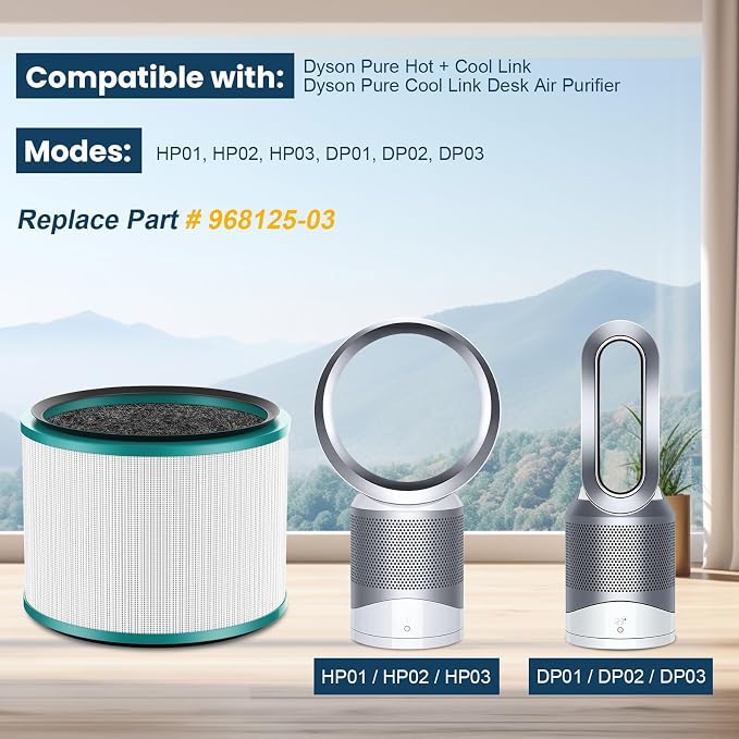 2 Pack HP01 HP02 HEPA Filter Replacement Compatible - Image 2
