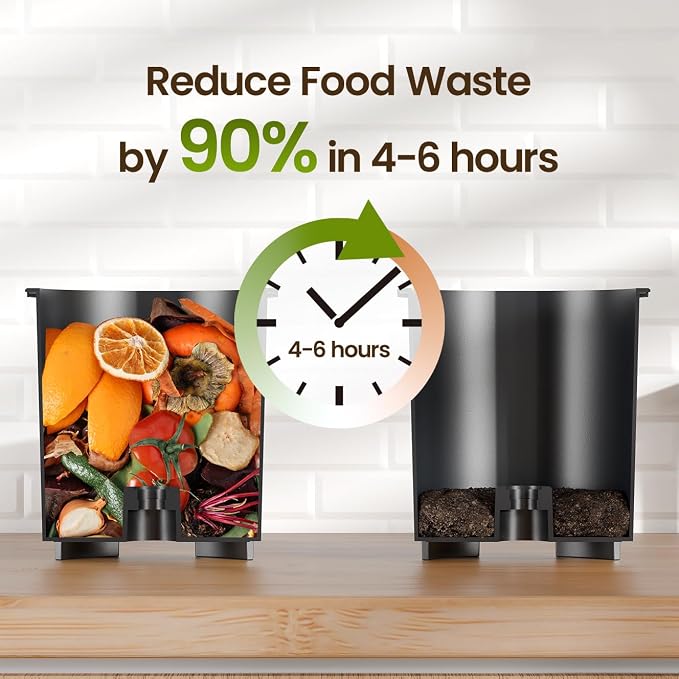 TOPZEE Electric Compost Bin for Kitchen, 3L Smart Countertop Composter - Image 2