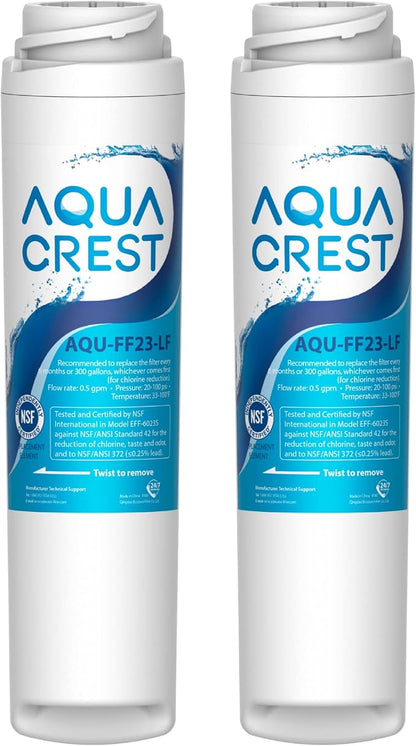 AQUA CREST FQSLF, FQSVF Under Sink Water Filter, Replacement by AQUACREST