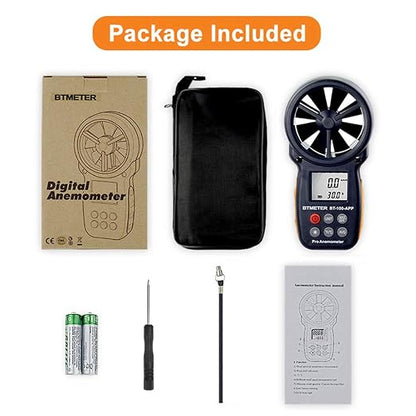 BTMETER BT-100APP Anemometer w/Wireless Bluetooth, Digital Handheld Wind Speed - Image 7