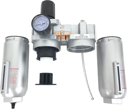 1" NPT SUPER DUTY Compressed Air In Line Filter Regulator Lubricator Oiler - Image 5