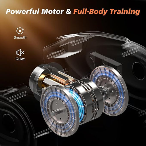 2025 New Under Desk Elliptical Machine,Portable Seated Pedal Exercise Machine for Seniors, 12 Adjustable Speed Elipse Leg Exerciser with Remote Control,Quiet Foot Exercise Machine for Home Office