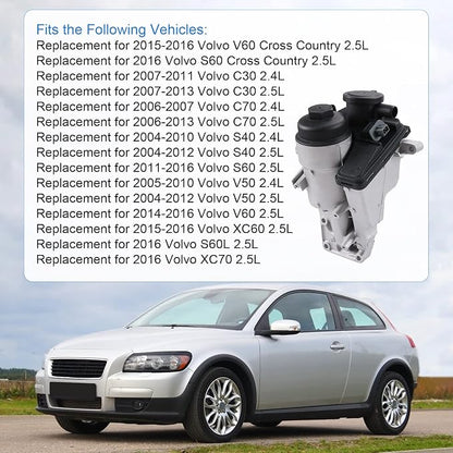 Oil Filter Housing with Gasket for 2004-2016 Volvo C30 C70 S40 S60 V50 V60 XC60 - Image 4