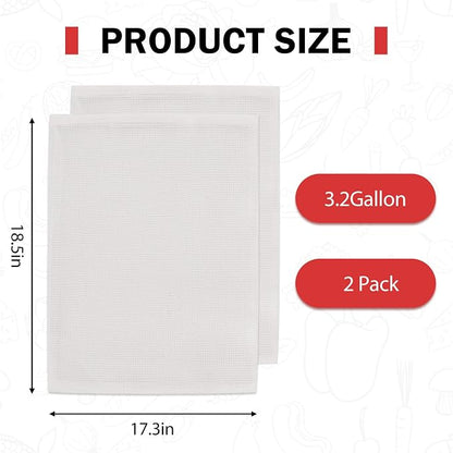 CAELUM 3.2 Gallon Capacity Fruit and Wine Press Filter Bag - Image 2