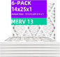 14x25x1 MERV 13 Pleated Air Filter MPR 1900 & FPR 10, Furnace Air Filters by Qingzhug