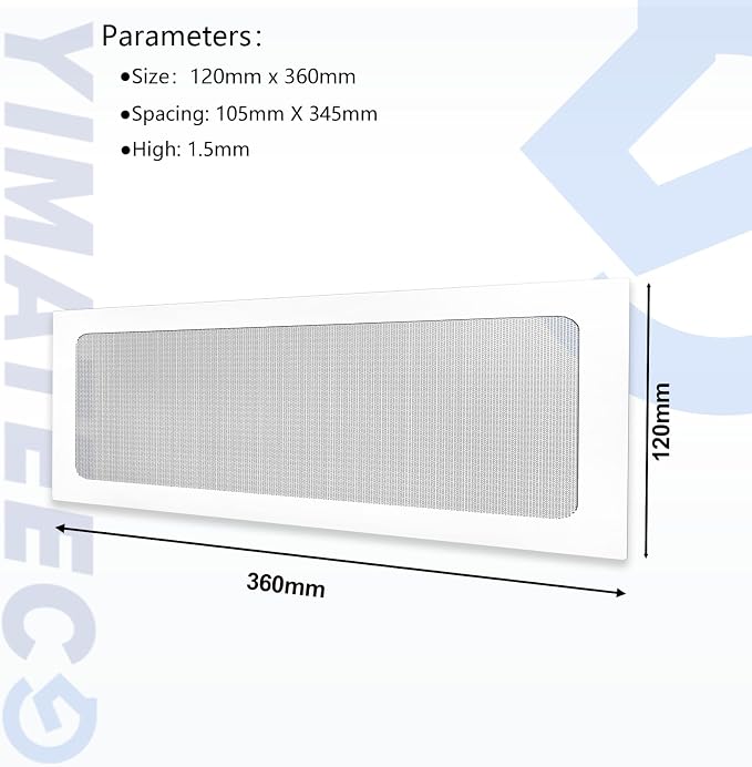 Dust Filter PC 360mm x 120 mm Magnetic Fan Dust Mesh Filter - Image 5