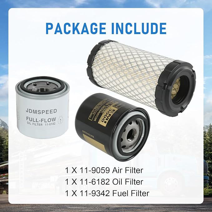 11-9059 Air Filter 11-6182 Oil Filter 11-9342 Maintenance Kit Replacement - Image 6