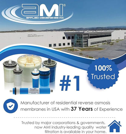 APPLIED MEMBRANES INC. 24 GPD Reverse Osmosis Membrane | RO Membrane Water - Image 3