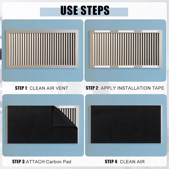 3 Pack Cut to Fit Carbon Pad Pre Filter Roll 16'' x 48'' - Image 4