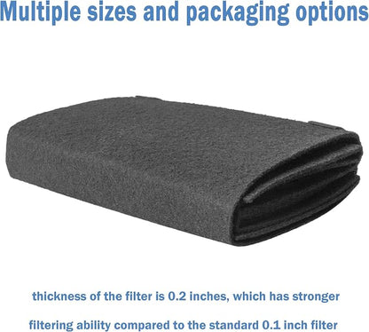 Cut to Fit Carbon Air Filter, Replacement Charcoal Filters, Carbon Pad Pre - Image 6
