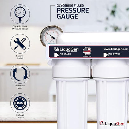 LiquaGen - 6 Stage Heavy Duty - 0 TDS/PPM Reverse Osmosis/Deionization Aquarium - Image 4