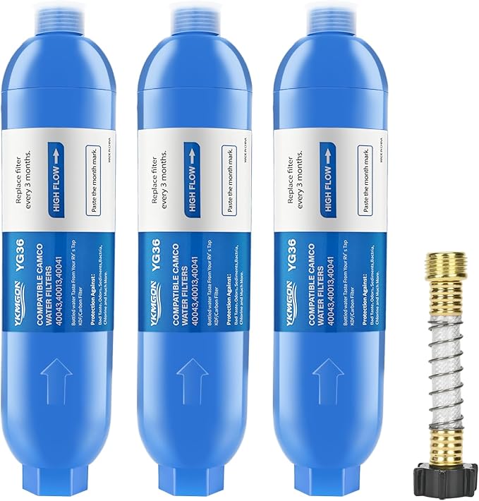 RV Inline/Marine Water Filter by YKMGON
