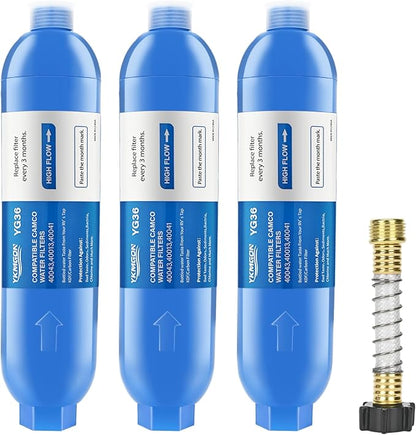 RV Inline/Marine Water Filter by YKMGON