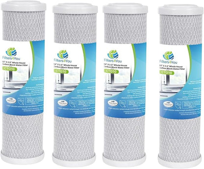 CFS – 10“ x 2.5” Carbon Block Water Filter Cartridge Compatible by CompleteFiltrationServices
