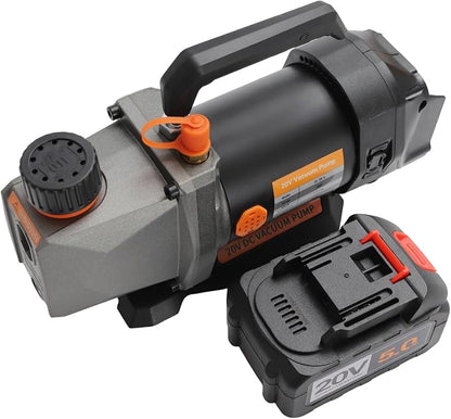 Single-Stage Vacuum Pump, 2.5CFM 20V Lithium Battery Strong Power DC Inverter by Unknown