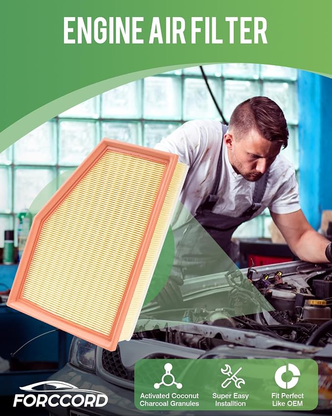 Cabin & Engine Air Filter Fit for Silverado 2500HD/3500HD, GMC Sierra - Image 2