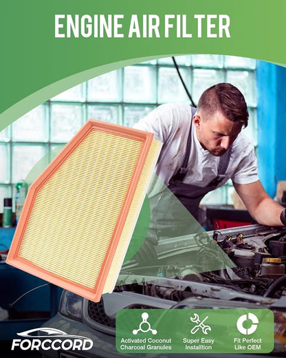 Cabin & Engine Air Filter Fit for 2018-2019 X3, 2019 X4; 2020-2021 X3; - Image 2