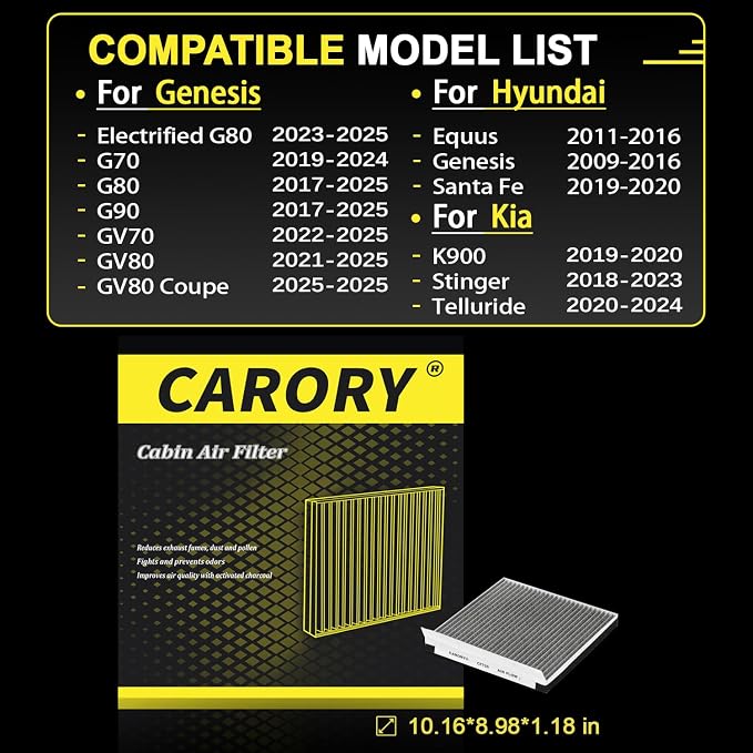 Cabin Air Filter w/Activated Carbon - Image 2