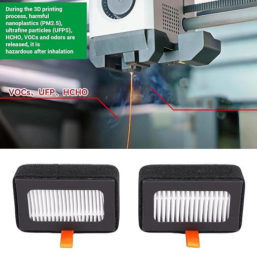 2PCS Air Filter Cartridges for Lab X1 P1S Series, and Activated Carbon Filter - Image 2