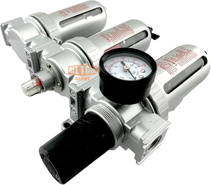 1/2" NPT MID FLOW Filter Regulator Coalescing Desiccant Dryer System - Image 4