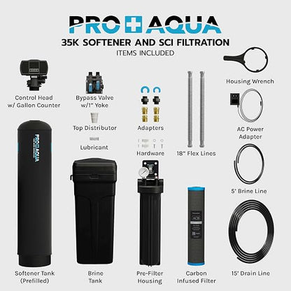 PRO+AQUA PRO-SCI-S35E Whole House Water Filter & Softener Bundle | 35, 000 - Image 2