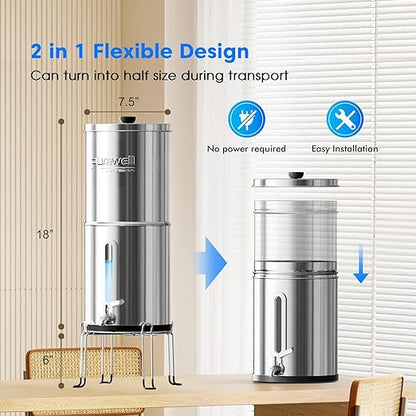 Purewell 1.5G Gravity Water Filter System - Image 7
