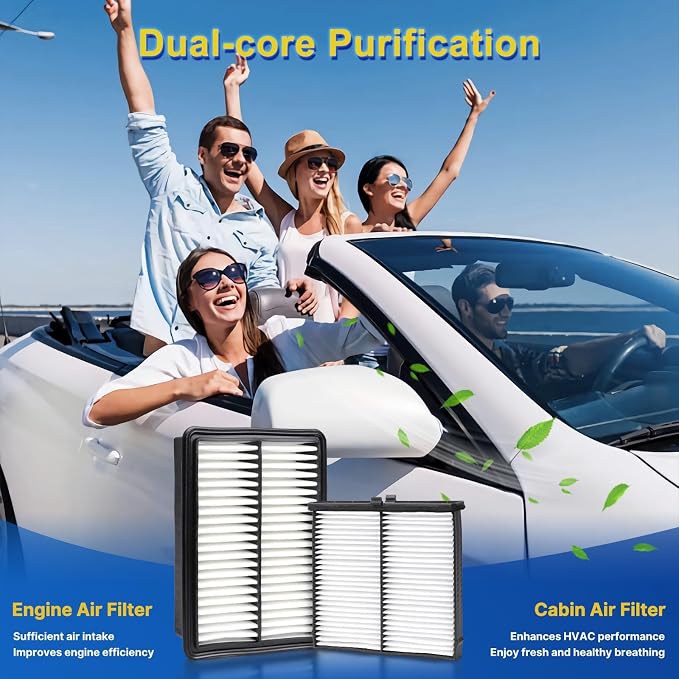 Cabin & Engine Air Filter Kit for 2019-2023 Mazda 3 2.0L, 2019-2026 Mazda3 2.5L - Image 8