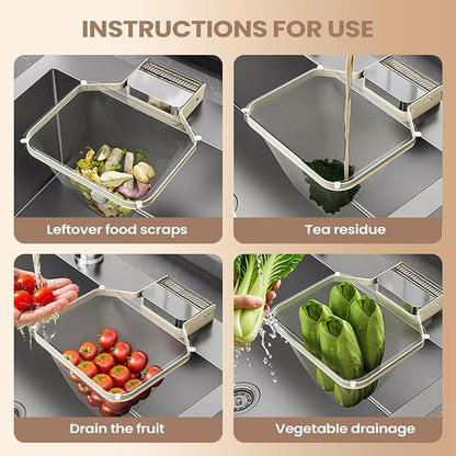 Sink Food Strainer, Suction Cup Drain Basket, Easy Filter - Image 8