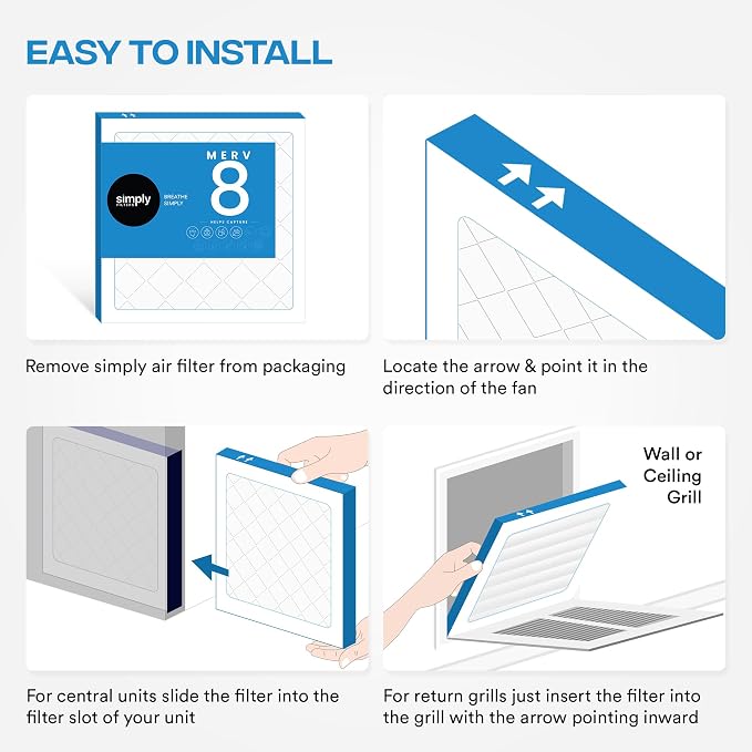 Simply 14x24x1 Air Filter, Merv 8, 4 Pack, - Image 8
