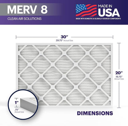 BNX TruFilter 20x30x1 Air Filter MERV 8 - Image 2