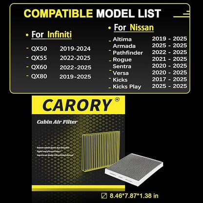 Cabin Air Filter w/Activated Carbon - Image 2