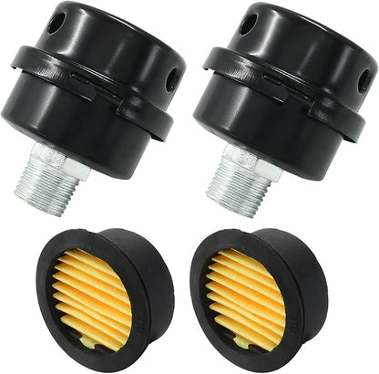 Hordion 2 Pack Air Compressor Silencer, 1/2" Thread Air Compressor Intake by Hordion