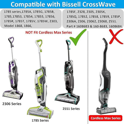 for Bissell CrossWave Vacuum Cleaner Replacement Parts 4 Pack 1868 Bissell - Image 3