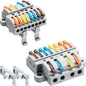 6pcs DIN Rail Terminal Blocks, DIY Splicing Wire Connectors by JANDECCN