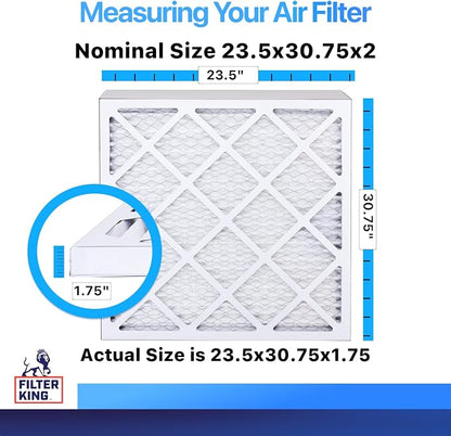 Filter King 23.5x30.75x2 Air Filter | 4-PACK | MERV 8 HVAC Pleated A/C Furnace - Image 2