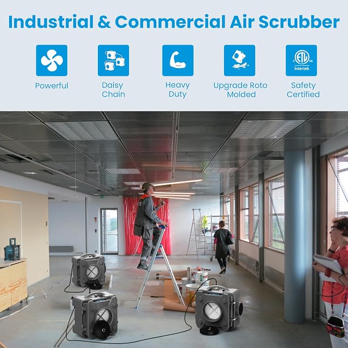 CADPXS Shield-550 Negative Machine Airbourne Cleaner HEPA Scrubber Water Damage - Image 5