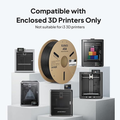 ELEGOO ASA Filament 1.75mm Gray 1KG, UV & Weather Resistant 3D Printer Filament - Image 7