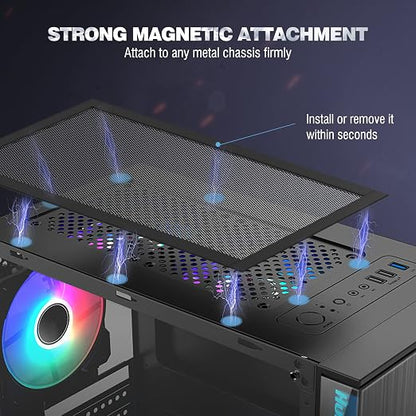 MoKo 400x300mm DIY PC Case Dust Mesh Filter, PVC Dustproof Magnetic Dust Filter - Image 6