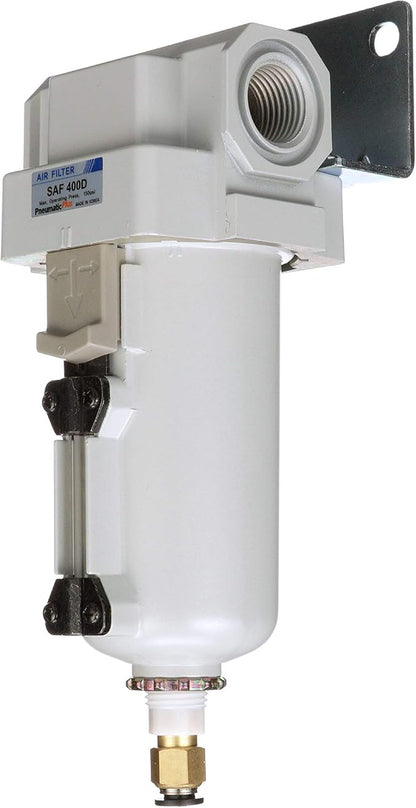 PneumaticPlus SAF400-N04BD-MEP Compressed Air Filter 1/2" NPT, 10 Micron Element - Image 3