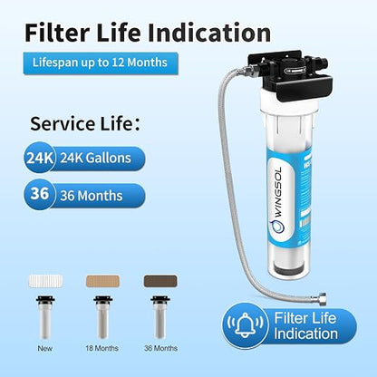 Under Sink Water Filter System, NSF/ANSI 42&53 Improve Taste, EZ Change Life - Image 7