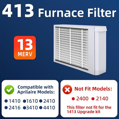 413 Replacement Air Filter, MERV 13, Actual Size: 16"x28"x4", Nominal Size: - Image 2