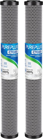 PUREPLUS 5 Micron 20" x 2.5" Whole House CTO Carbon Sediment Water Filter by PUREPLUS