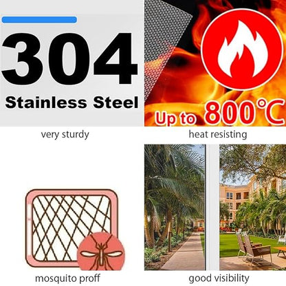 Stainless Steel Mesh Screen 12 Mesh No Rust Sturdy Metal Wire Mesh Easy to Work - Image 4