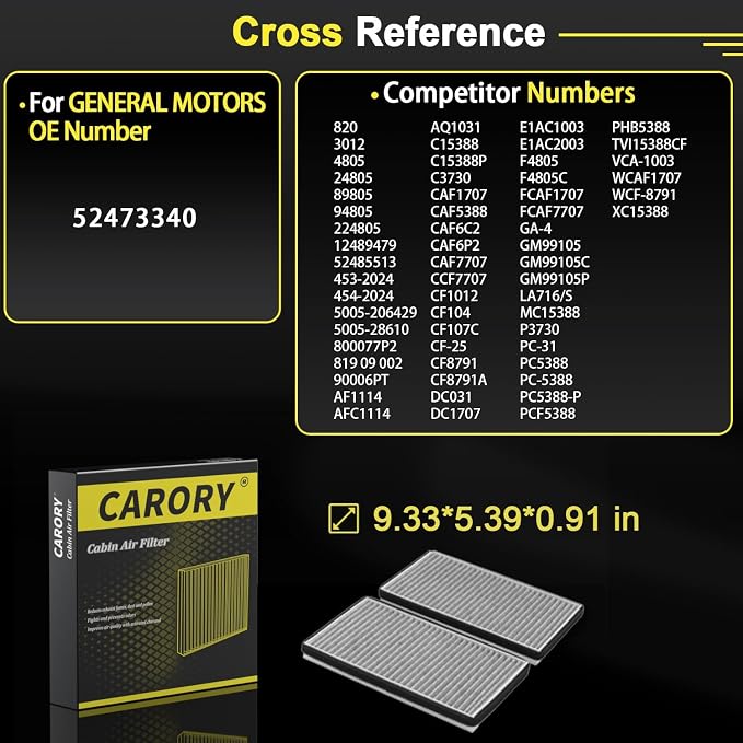 Cabin Air Filter w/Activated Carbon - Image 3