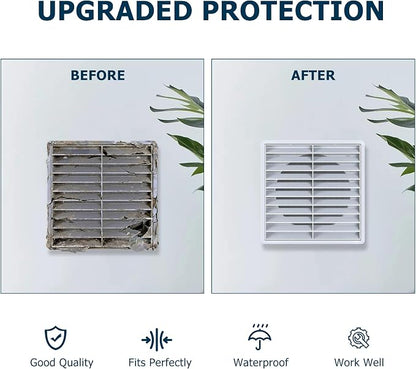 Air Vent ABS Louver Grille Cover 6 Inch, External Wall Vent Cover - Image 5